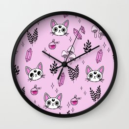 Witchy cats Wall Clock