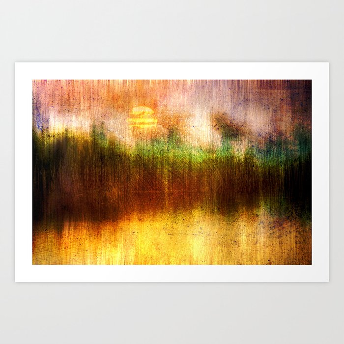 Concept Digital Painting The Lake Art Print By Crefot
