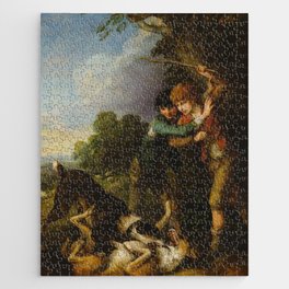 Thomas Gainsborough "Two shepherd boys with dogs fighting" Jigsaw Puzzle