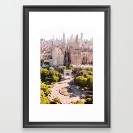 Washington Square Park Framed Art Print | Color, Digital, City, Newyork, Photo, Park, Fountain, Hdr 
