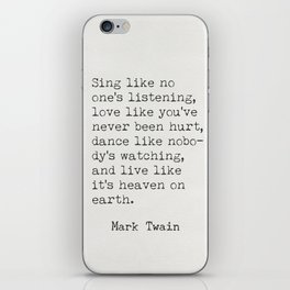 Mark Twain insp iPhone Skin