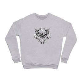 Wicca symbol with insect and plants Crewneck Sweatshirt