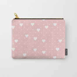 Pin Point Hearts Blush Carry-All Pouch
