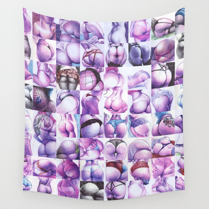 a whole load of butts Wall Tapestry