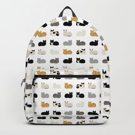 Cat Loaf 2 - White Ground Backpack