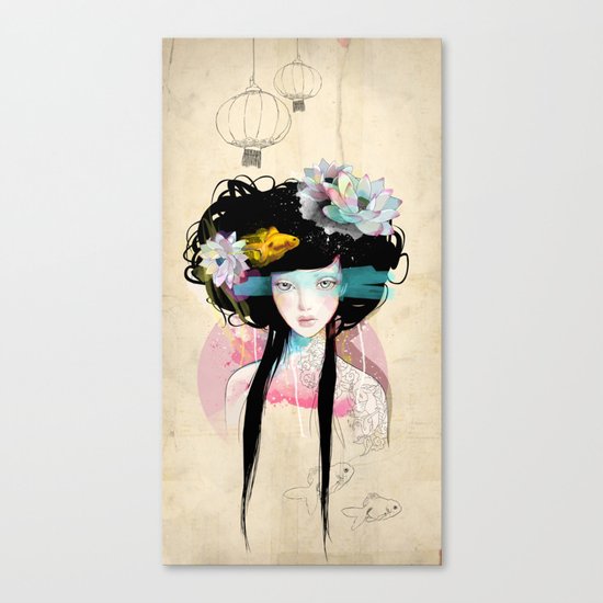 Nenufar Girl Canvas Print