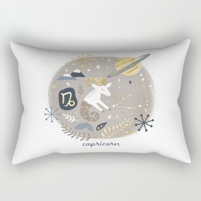 Capricorn Earth Rectangular Pillow