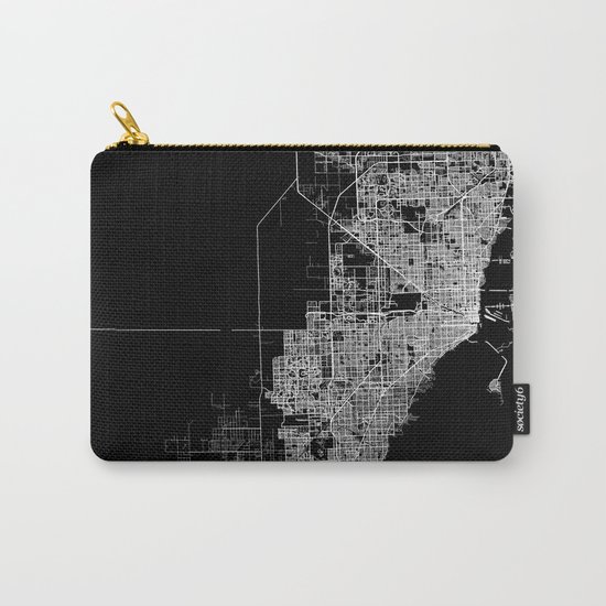 miami map Carry-All Pouch