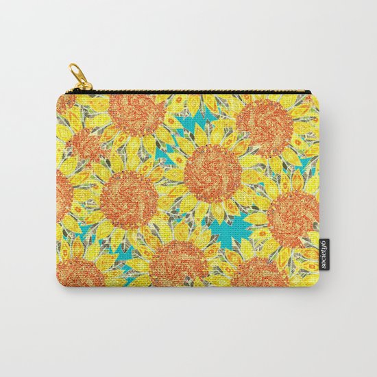 sunflower field Carry-All Pouch