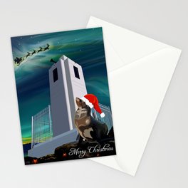 Seal Waiting on Christmas Stationery Card