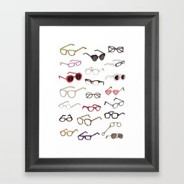 glasses Framed Art Print