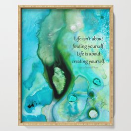 Creating Yourself - Inspiring Art - By Sharon Cummings Serving Tray