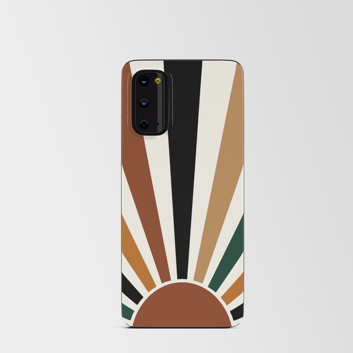 Multicolor retro Sun design 4 Android Card Case