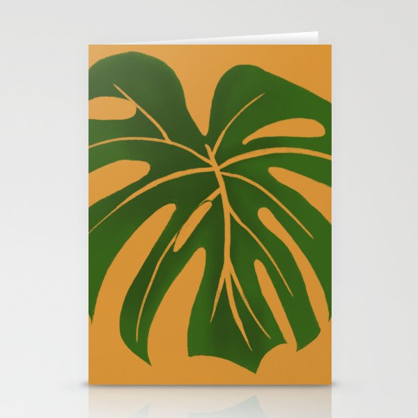 Tropical Leave Retro Vibe Stationery Cards