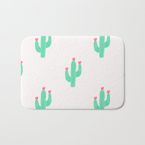 Cactus bloom Bath Mat