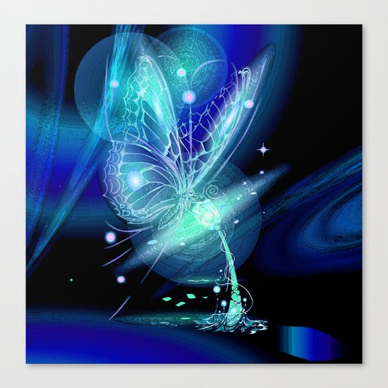Galactic Butterfly Canvas Print