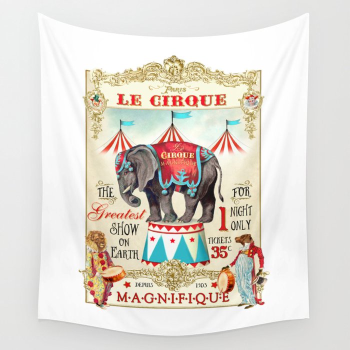 The Circus is in town Wall Tapestry