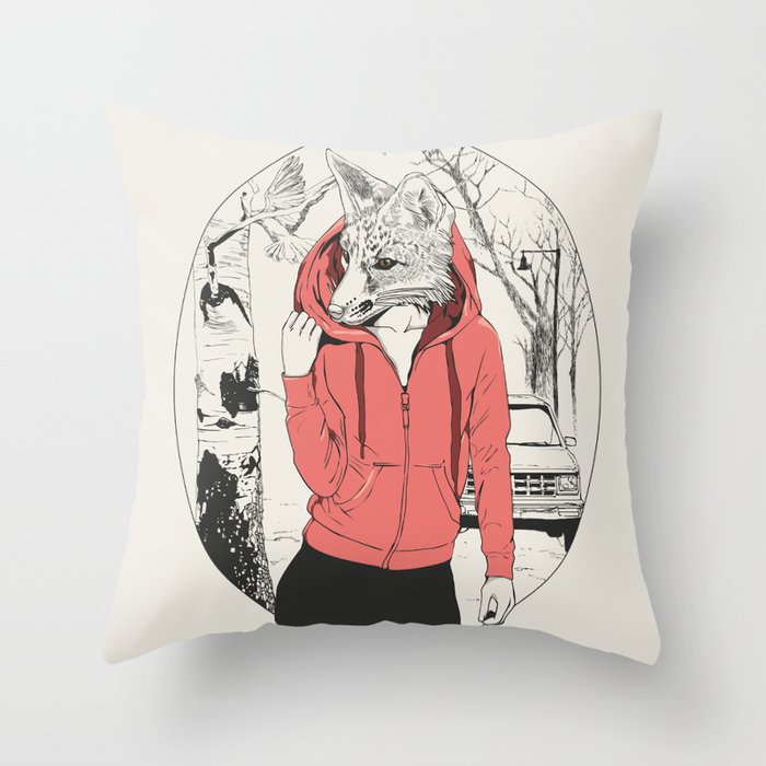 IN THE MORNING Throw Pillow