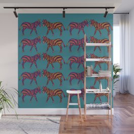 Retro Zebras  Wall Mural