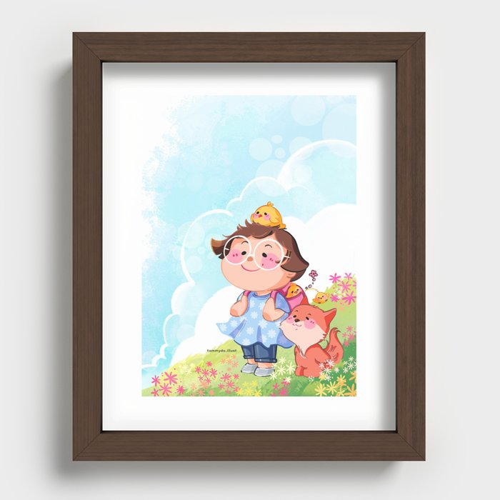 Look at the sky Recessed Framed Print