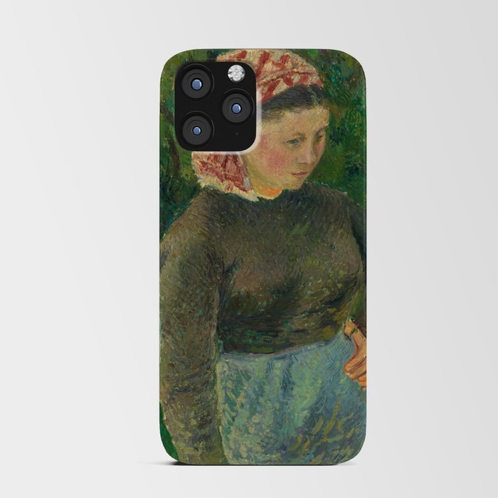Peasant Woman, 1880 by Camille Pissarro iPhone Card Case