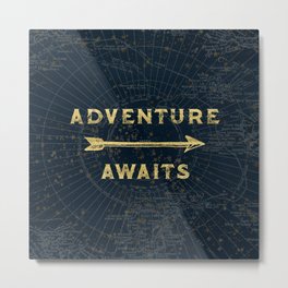 Adventure Awaits Metal Print