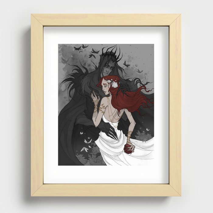 Hades and Persephone Recessed Framed Print