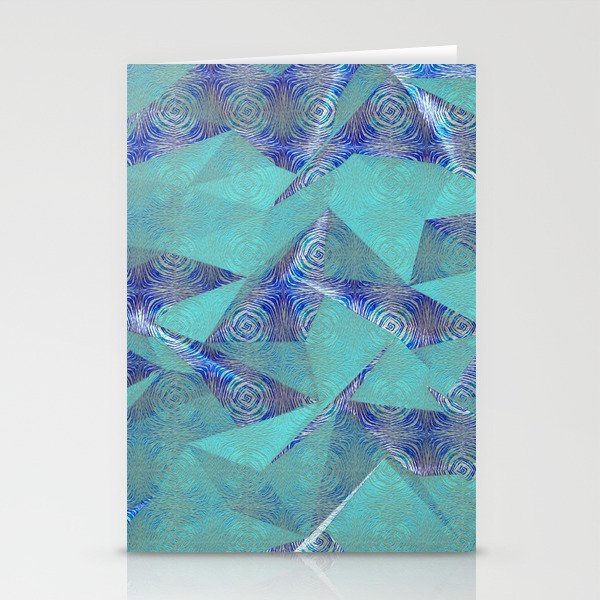 Contemporary Geometric Tribal Origami Stationery Cards