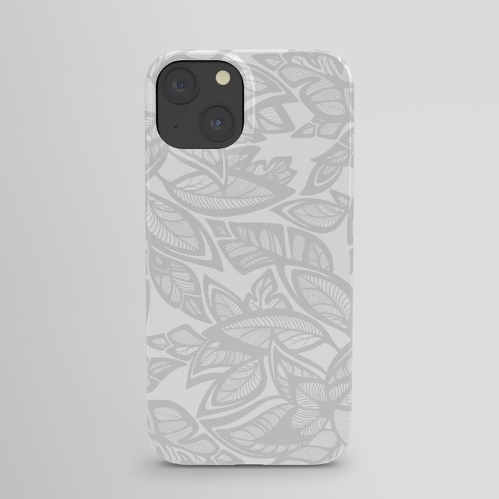 Let Love Grow - gray/white iPhone Case