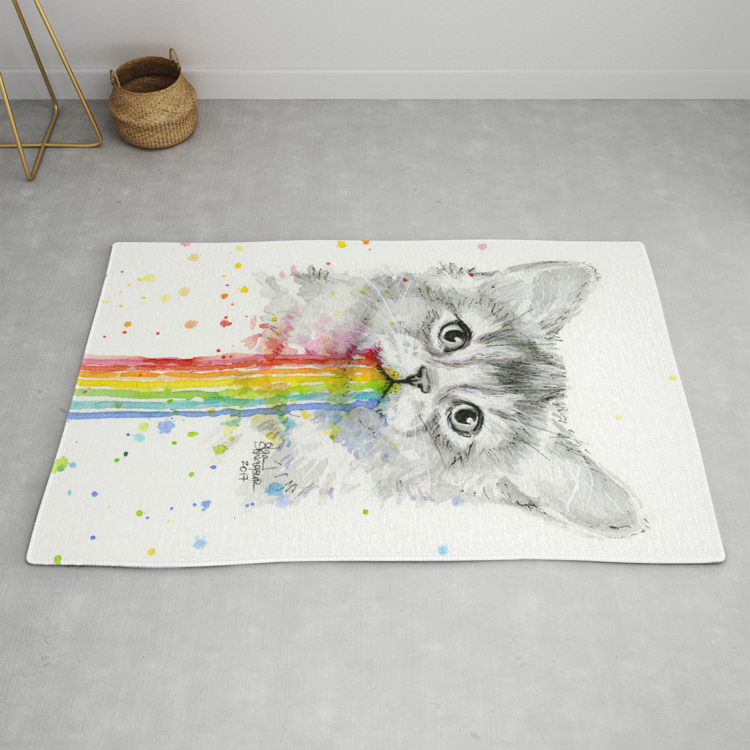 Kitten Puking Rainbows Cat Rainbow