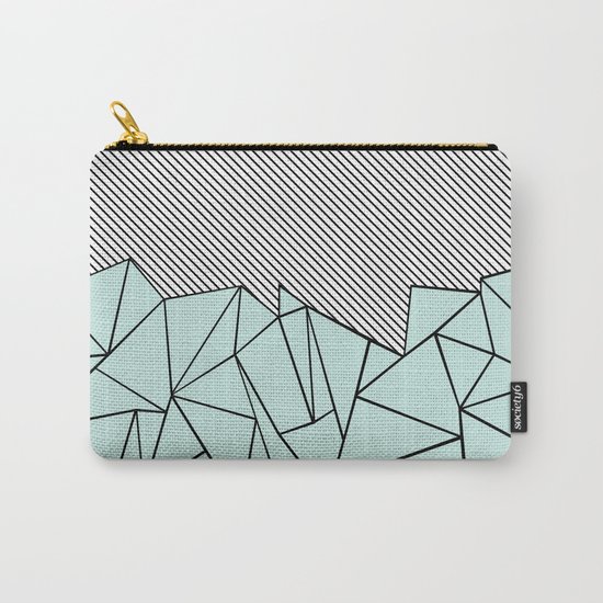 Ab Lines 45 Mint Carry-All Pouch