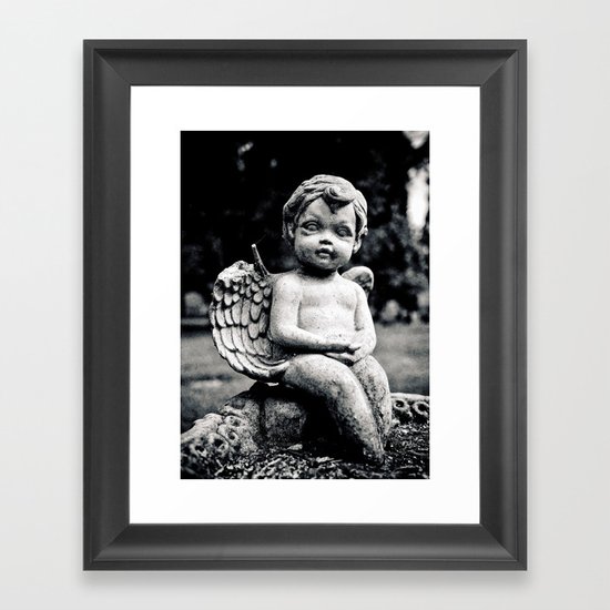 Forgotten angel Framed Art Print