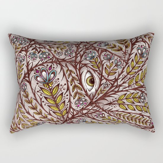 Golden Eye Rectangular Pillow
