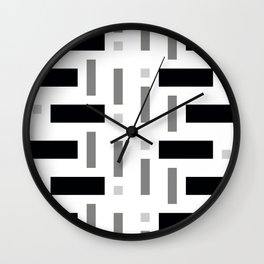Pattern of Squares "Geometric Works" Wall Clock