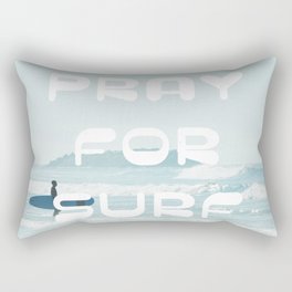 Pray For Surf Rectangular Pillow