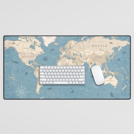 World Map #02 Desk Mat