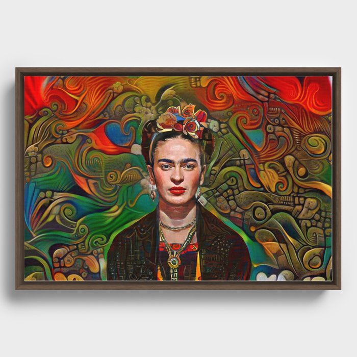 Aztec Frida Framed Canvas