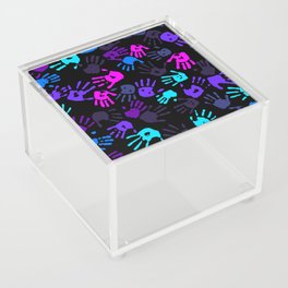 Neon touch prints Acrylic Box