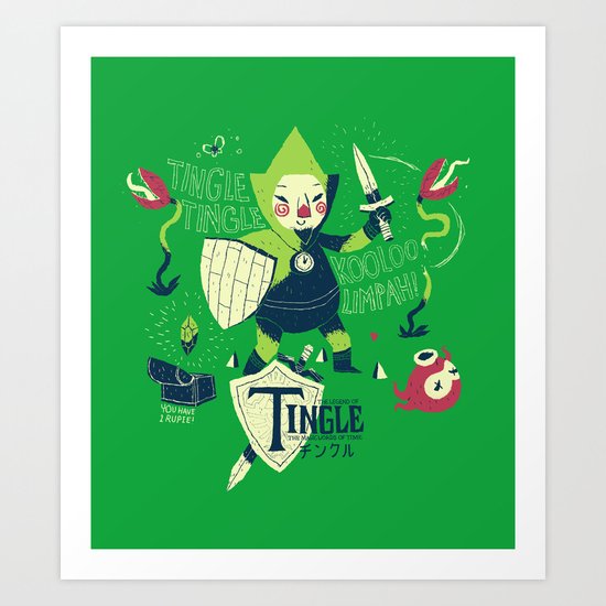 the legend of tingle Art Print