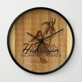 Tradewinds Hawaiian Island Hula Girl Wall Clock