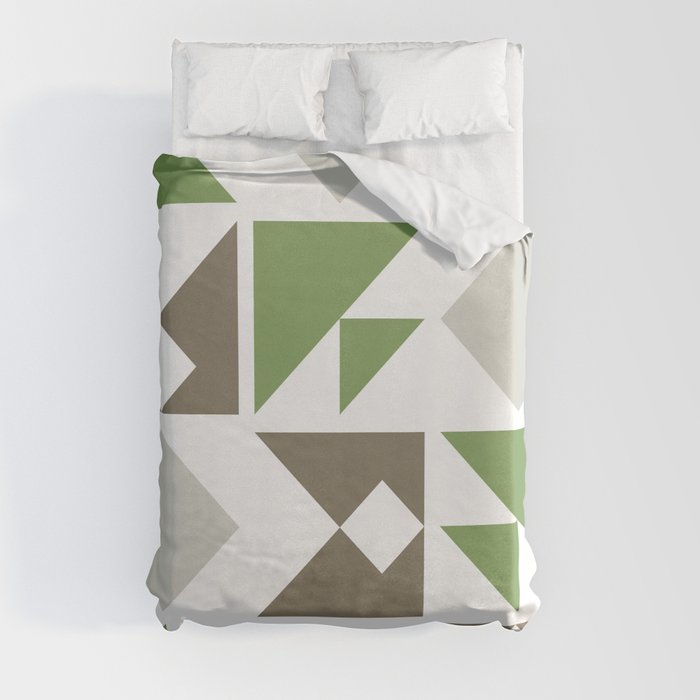 Classic triangle modern composition 4 Duvet Cover