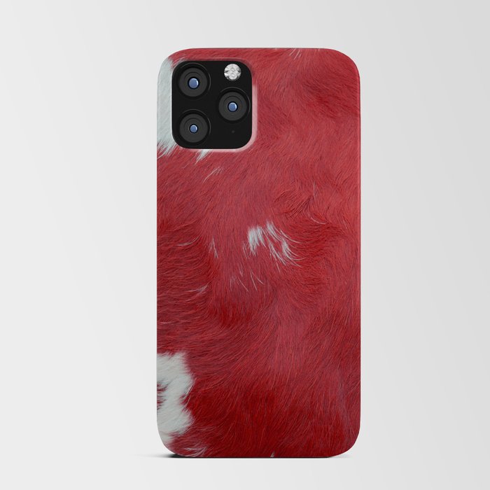 Pink Cowhide, Cow Skin Print Pattern iPhone Card Case