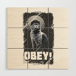 OBEY! Wood Wall Art