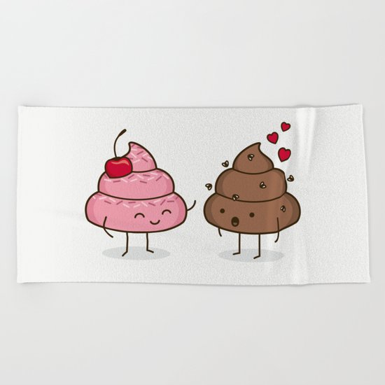 Love Sucks - Cute Doodles Beach Towel
