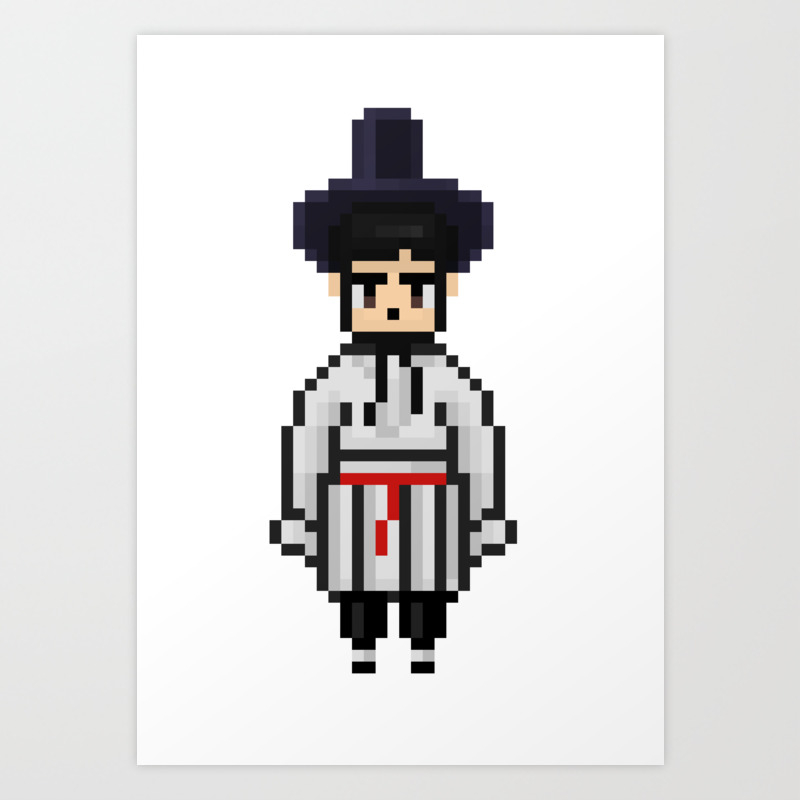 Bts Seokjin Hanbok Korean Traditional Clothes Pixel Art Small