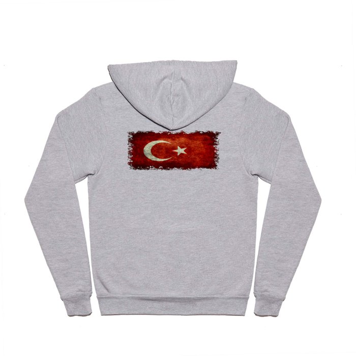 National flag of Turkey, Distressed worn version Hoody