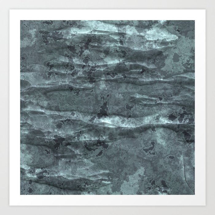 Blue Stone Art Print