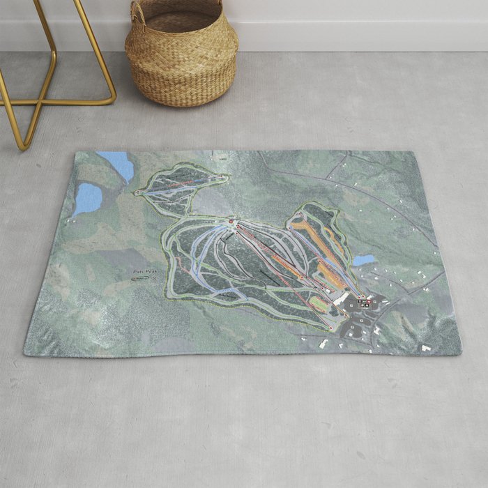 Pats Peak Trail Map Rug by Mapsynergy  Society6