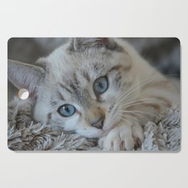 Cute Kitten Blue Eyes Cutting Board