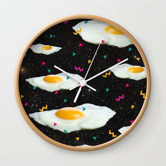 Funky Egg Galaxy Wall Clock